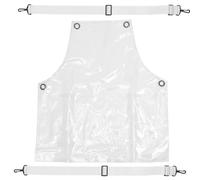 WEKADRIN Tablier Transparent Tpu Ajustable pour Coiffeur et Barbier Résistant à Huile Eau Protection Légère Unisexe pour Salon et Cuisine Court