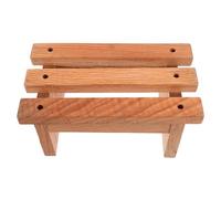 WEKADRIN Tabouret en Bois Rouge Naturel sans Peinture Petit Tabouret Multifonction pour Garçon et Filles Marchepied Antidérapant Compact comme Repose-Pieds et Siège D’appoint Cuisine