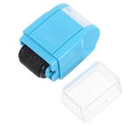 WEKADRIN Tampon de Confidentialité Roller Pratique pour Documents et Courriers Couvre-informations Sensibles Outil de Sécurité Bureau Bleu Moyen