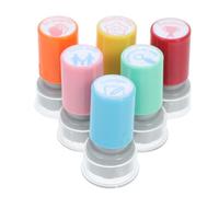 WEKADRIN Tampons Pour Enseignants Ronds En Pvc Lot De 6 Tampons D'encouragement En Français ucatifs Pour École Primaire