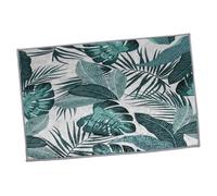 WEKADRIN Tapis Carré Décoratif de Bananier Tapis de Sol Intérieur pour Chambre et Salon Motif Tropical Naturel Toucher Confortable et Design Authentique