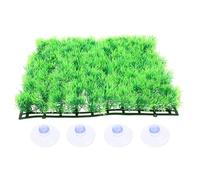 WEKADRIN Tapis Gazon Artificiel avec Ventouses Décoration Aquarium Réaliste pour Bassin Eau Douce et Salée Accessoire Paysager Multifonction