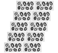 WEKADRIN Tatouages Éphémères Lèvres 10 Pièces Autocollants Waterproof Effet Faciles à Appliquer Motifs Réalistes pour Cosplay Halloween Saint-Valentin et Fêtes