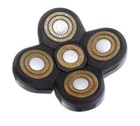 WEKADRIN Tête de Rasoir Électrique de Rechange Flexible à 5 Lames Trempées pour Rasage Visage et Crâne Accessoire Compatible Remplacement Précis pour Tondeuse Usage Quotidien