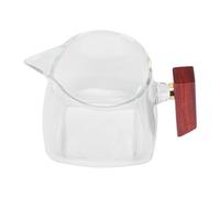 WEKADRIN Théière Japonaise Verre avec Poignée Latérale Distributrice de Thé Résistante Chaleur Apparence Transparente pour Service Thé à