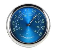 WEKADRIN Thermomètre de Tableau de Bord Voiture avec Horloge Quartz Numérique Lumineuse pour Intérieur Surveillance Précise Température et Affichage Réel Bleu Compact pour Voiture