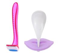 WEKADRIN Tondeuse Femme Partie Intime Avec Pochoir Outil Précis De Rasoir Sûreté Pour Coupe Et Forme Et Sécurisé Pour Épilation Bikini