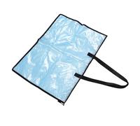 WEKADRIN Transparent Large Art Portfolio Bag with Zipper Handle Organizer Folder for Posters and Documents Portable Painting Storage Case