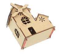 WEKAMOS 1 Ensemble Maison à DIY Maquette Éducative Bois pour Kit Scientifique Éolienne Assemblage