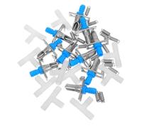 WEKAMOS 10 Ensembles Distributeur Automatique Eau pour de Fontaine Métallique à Mamelon avec Connecteur Blanc Abreuvoir Pratique et Durable pour Animaux de Compagnie