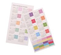 WEKAMOS 10 Feuilles Autocollants Index Mensuels pour Planner Onglets Adhésifs pour Calendrier Marque-pages Écrits pour Journal Organisateur de Pages et Planning Rendez-