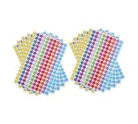 WEKAMOS 10 Feuilles Stickers Paillettes Adhésives Petites Gommettes Cinq Branches pour Récompenses Élèves Autocollants Colorés pour Motivation et Encouragement Scolaire