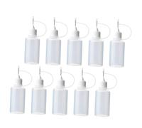 WEKAMOS 10 pièces Flacons Compte Gouttes Colle avec Embout Aiguille Transparent pour Distributeur de Colle Multi Usage Bouteilles Plastique Souple pour Loisirs Créatifs et Bricolage