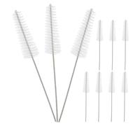 WEKAMOS 10 Pièces Kit de Nettoyage Appareil Auditif Brosses Douces pour Conduit Sonore et Ventilation Outil Portable pour Éliminer Cérumen et Débris Entretien Précis des Appareils Auditifs