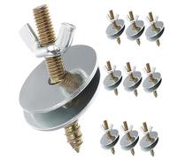WEKAMOS 10 pièces Kit de Vis pour Perchoirs Oiseaux avec Rondelles Vis pour Cage à Oiseaux pour Nichoirs et Mangeoires Système de Double Tête pour Stabilité Accrue Installation Facile