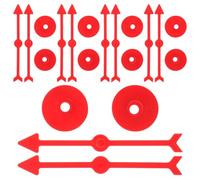 WEKAMOS 10 pièces Lot de Flèches Plastique Rouges pour Jeu Éducatif Accessoire DIY pour Jeu de Plateau Pointer Rotatif pour Garçon Fille Classe et Activités Ludiques
