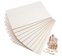 WEKAMOS 10 Pièces Lot de Plaques pour Bricolage DIY Planches Contreplaqué Non pour Peinture Gravure et Pyrogravure pour Loisirs Créatifs