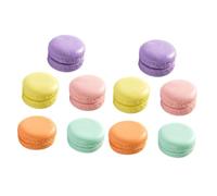 WEKAMOS 10 Pièces Macarons Artificiels Réalistes Décoration Pâtisserie Accessoires Photo Prop et Portable pour Vitrine et Fête