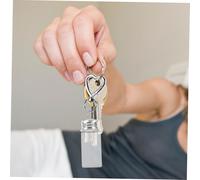WEKAMOS 10 Pièces Mini Bouteilles Forme Cœur avec Boucle Flacons Clairs pour DIY Créatif Pots à Souhaits et Messages Pendentifs Charm pour Bricolage et