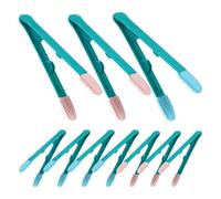 WEKAMOS 10 Pièces Pet Eye Cleaning Tweezers Soft Bristle Brush For Tear Stain Removal Portable Grooming Tool For Dogs And Cats Puppy And Kitten Eye Care