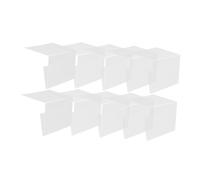 WEKAMOS 10 pièces Porte Étiquette Plastique Transparent pour Rayonnage Support Détiquettes Clips Polyvalents pour Bibliothèques Librairies et Magasins de Vêtements Affichage et Portable