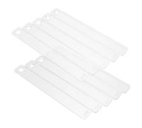 WEKAMOS 10 Pièces Set Guides à Pâte Transparent Acrylique pour Épaisseur Uniforme Modelage Argile Polymère Outils Poterie Mesure Précise