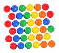 WEKAMOS 100 pièces Boules de Loterie Plastique Ouvertes pour Tirage Au Sort Activités Festives Vert Bleu Jaune Accessoires de Jeu et Animation