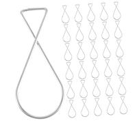 WEKAMOS 100 Pièces Crochets Métalliques pour Plafond Suspendu Crochets à Ressort Automatique pour Décorations Mariage Salle Bureau Clips de Suspension Solides pour Panneaux et Lampes