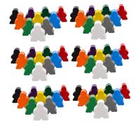 WEKAMOS 100 Pièces D'échecs en Bois 100pcs pour Garçon et Filles Hygiéniques Pions de Couleur Créatifs Stimulent la Créativité pour Jeux de Famille et Activités d'apprentissage
