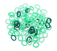 WEKAMOS 100 Pièces Élastiques Cheveux sans Couture Vert Dégradé pour Garçon Fille Bandeaux Doux Haute Élasticité pour Queue de Cheval Garçon Fille Serre-tête Pratiques pour Coiffures