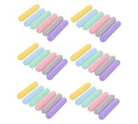 WEKAMOS 100 Pièces Small Plastic Balls for Playpen Playhouse Indoor Ball Pit with Textured Strip Design for Sensory Development and Creative Play