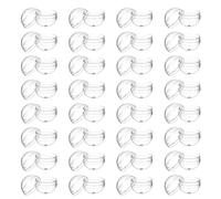 WEKAMOS 110 Pièces Boules en Plastique remplies Capsules Rondes Capsules effacées Petites Rondes Petit Tour pour Le Distributeur Automatique Transparent