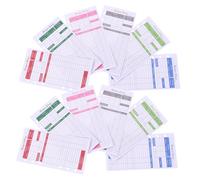 WEKAMOS 12 feuilles Budget Sheets Portable Six Couleurs Carnet de Budget à Dépenses Recharges pour Classeur et