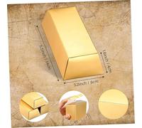 WEKAMOS 12 Pièces Boîtes Dorées Forme de Boîtes à Thème Pirate Conteneurs pour Biscuits Décoration Fête Anniversaire et Halloween