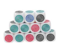 WEKAMOS 12 pièces Dés Colorés Ronds pour Garçon Fille Jouets Éducatifs Apprentissage Comptage pour Maternelle