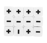 WEKAMOS 12 pièces Dés Éducatifs Arithmétique Accessoires de Jeu Mathématique pour Apprentissage Classe