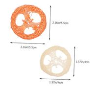 WEKAMOS 12 pièces Jouets à Mâcher Luffa pour et Rongeurs Jouets Naturels pour Dents Lot Mixte Grand et Moyen Matériau Organique Sécurisé pour Dentaire et Comportement Couleur Aléatoire