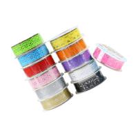 WEKAMOS 12 pièces Lot Rubans Adhésifs Dentelle Décoratifs Multicolores pour Scrapbooking Cadeau Artisanat Créatif Ruban Masking Auto-adhésif Élégant