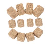 WEKAMOS 12 pièces Mini Balles de Foin Décoratives pour Maison de Poupée Jardin Automne DIY Modèles Faux Paillage Carré Rectangulaire Accessoires Miniatures pour Décoration et Artisanat