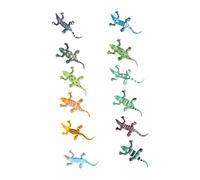 WEKAMOS 12 pièces Miniature Simulation Model Set Vinyl Animal Figurines for Educational Play and Cognitive Development in Children