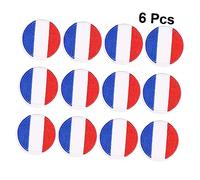 WEKAMOS 12 pièces Patch Brodé Rond Drapeau Accessoires DIY pour Réparation Vêtements Stickers Décoratifs pour Jeans Sacs Chapeaux et Projets Créatifs