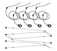 WEKAMOS 12 Pièces Stylet Lanière Élastique avec Anneau Silicone Cordon Anti-Perte pour Stylo Signature Fixation Stable pour Bureau École et Banque