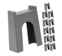 WEKAMOS 12pièces Supports De Voie Ferrée pour Maquette De Pont Kit De Piliers De Pont De Simulation Jouet De Construction Éléments De Piste De Train Factice pour Modèles Réduits