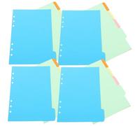 WEKAMOS 15 pièces Intercalaires Colorés pour Classeur Index Diviseurs pour Cahier Séparateurs pour Organisation de Bureau et Usage