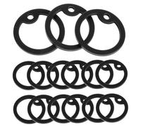 WEKAMOS 15 pièces Silicone Dog Tag Silencers Set Durable Round Rings To Reduce Noise And Protect Edges For Pet Dog Cat Id Tags