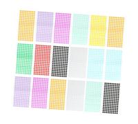 WEKAMOS 18 Feuilles Autocollants Ronds Colorés Étiquettes Auto Adhésives pour Codage Couleur et Marquage Sécurisé et Facile à Utiliser Couleur Aléatoire
