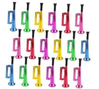 WEKAMOS 18 pcs Trompette Mixte Coloré Corne de Stade Portable pour Garçon Fille Accessoires de Fête et Ambiance pour Anniversaire et Événements
