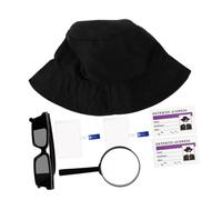 WEKAMOS 1Ensemble Accessoires de Costume pour Jeu de Rôle Halloween Chapeau Lunettes et Loupe