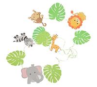 WEKAMOS 1Ensemble Bannière Animaux pour Anniversaire Décoratif Unique pour Fête Décoration Suspendue Colorée et