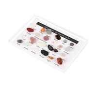WEKAMOS 1ensemble Mineral Stone Specimen Display Set Natural Crystal Geology Teaching Materials for Kids Education Home Decor